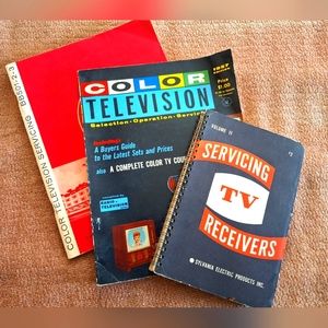3 Manuals on TV Repair 1957, 1970's